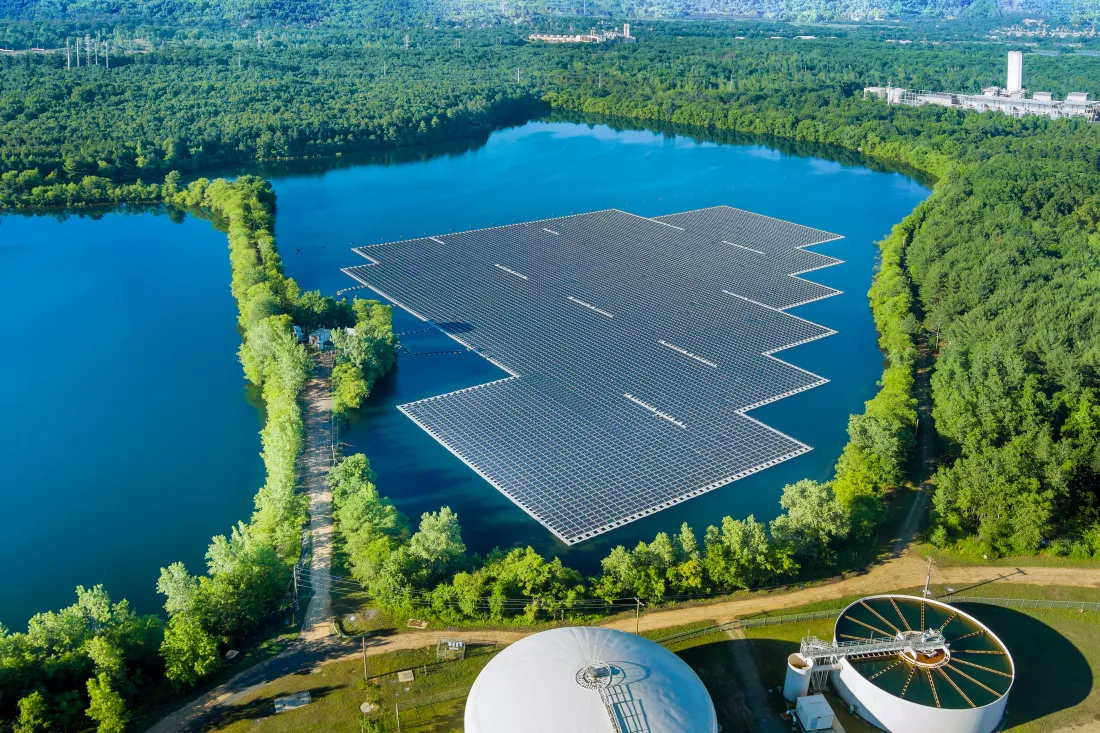 aerial-view-floating-solar-panels-cell-platform-beautiful-lake